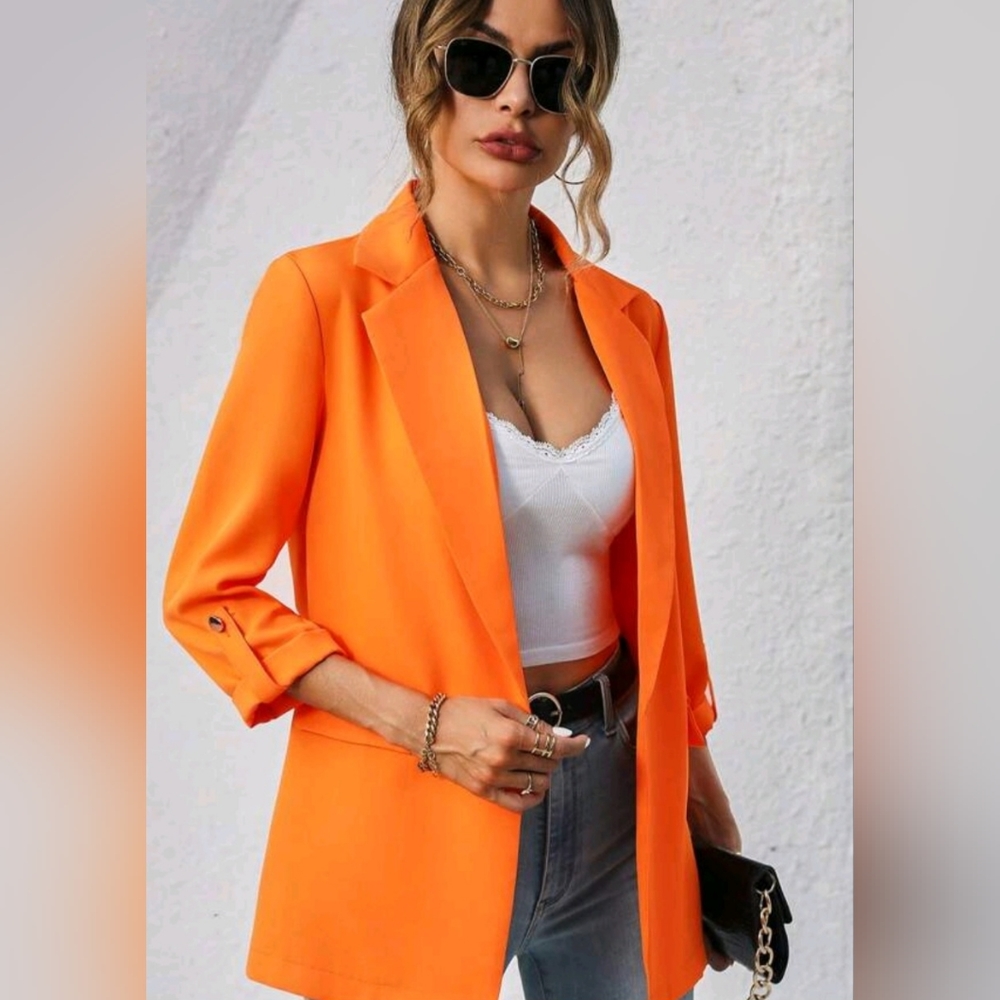 Orange blazer size xl shein never worn